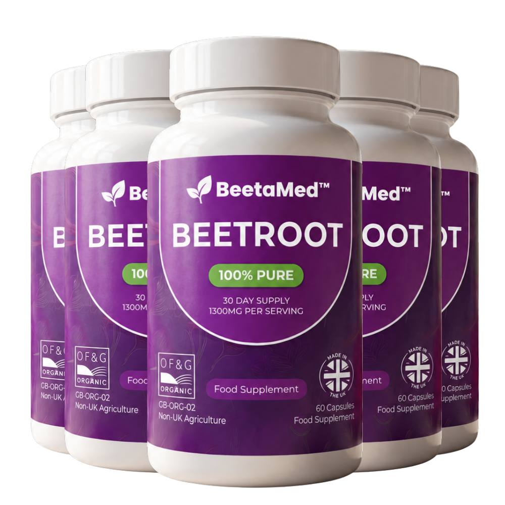 BeetaMed™ Beetroot Capsules | Daily Circulation, Energy & Joint Support Supplement