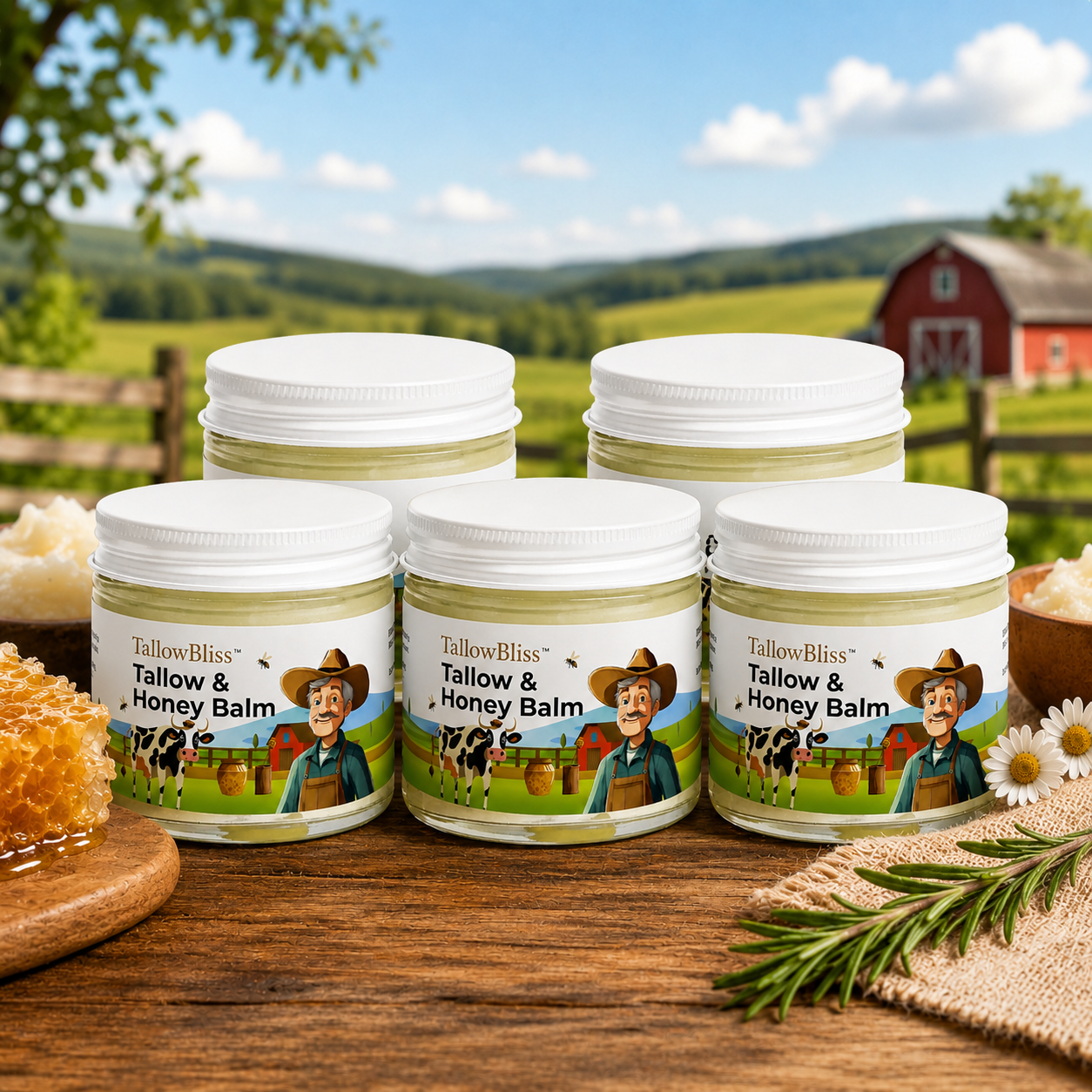 TallowBliss™ Tallow & Honey Balm – 2 oz