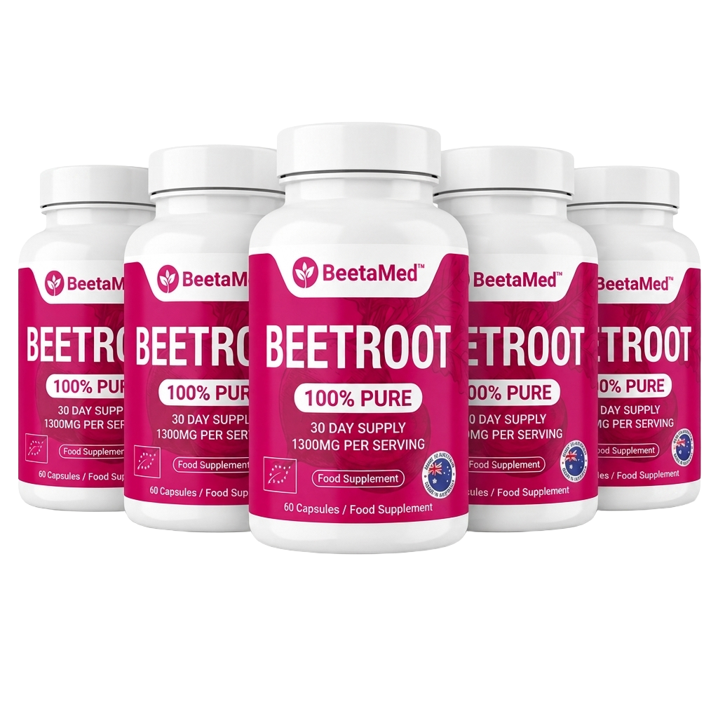 BeetaMed™ Beetroot Capsules – Daily Circulation, Energy & Joint Support Supplement