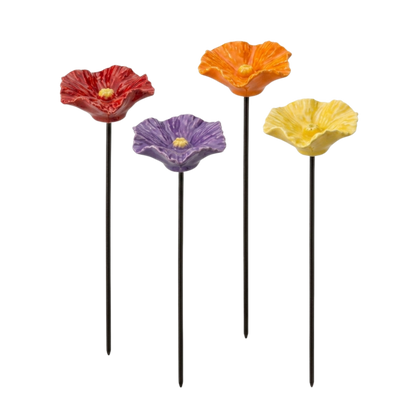 BeeSip™ Ceramic Flowers | Decorative Ceramic Bee Watering Bowls (Set of 4)