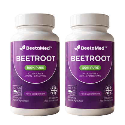BeetaMed™ Beetroot Capsules | Daily Circulation, Energy & Joint Support Supplement