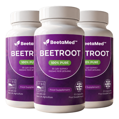 BeetaMed™ Beetroot Capsules | Daily Circulation, Energy & Joint Support Supplement