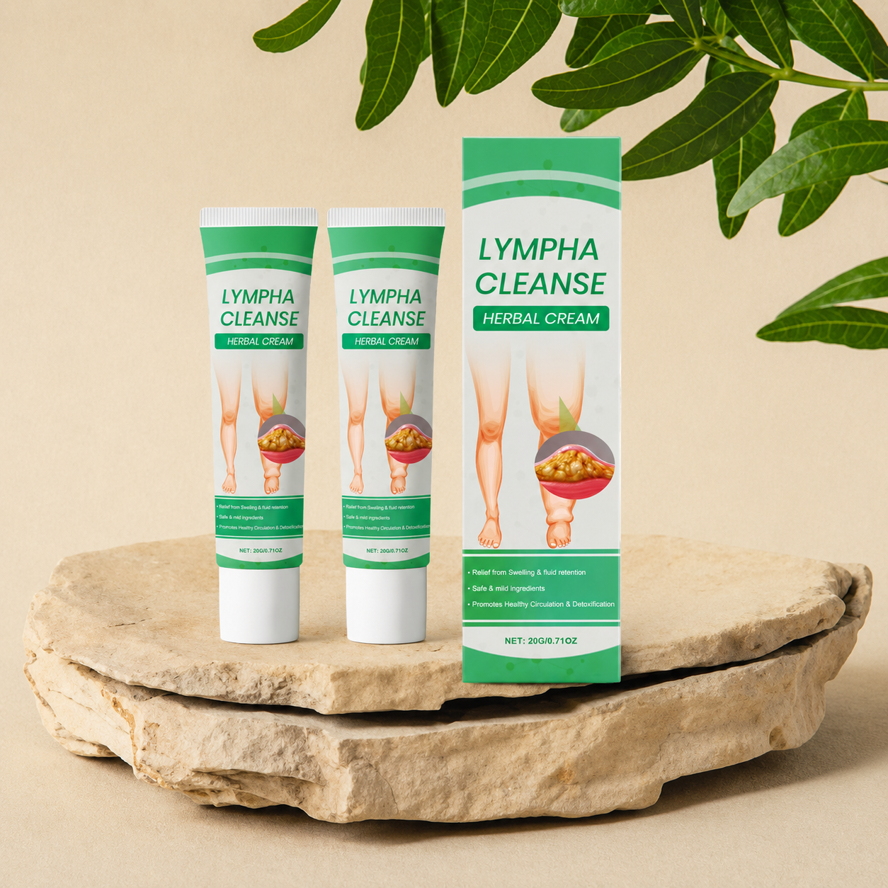 LymphaCleanse™ – Oedema & Leg Swelling Support Cream