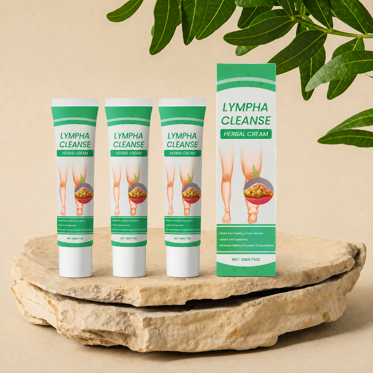 LymphaCleanse™ – Oedema & Leg Swelling Support Cream