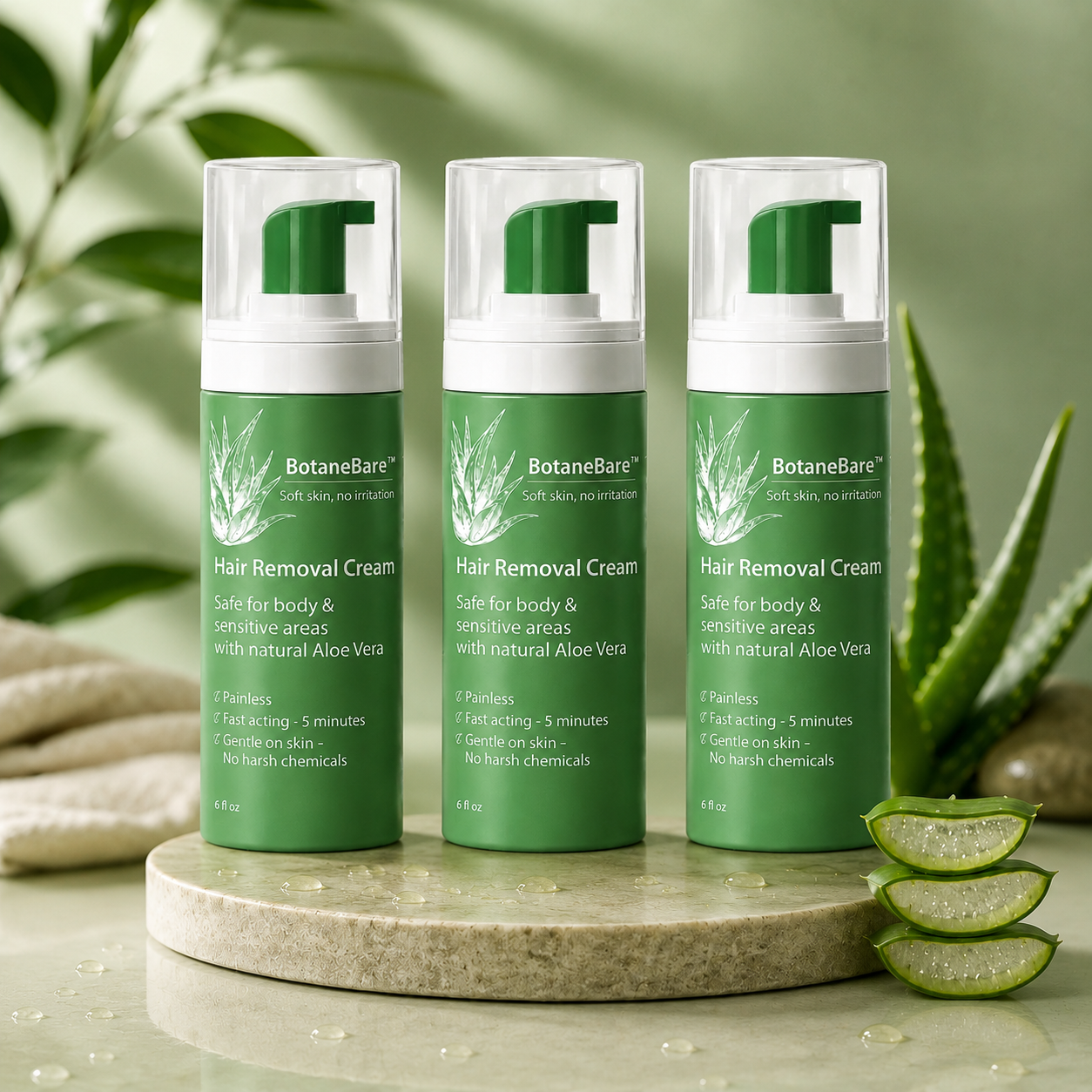 BotaneBare™ Hair Removal Cream | Reduces shaving irritation, bumps and ingrown hairs by up to 95%.