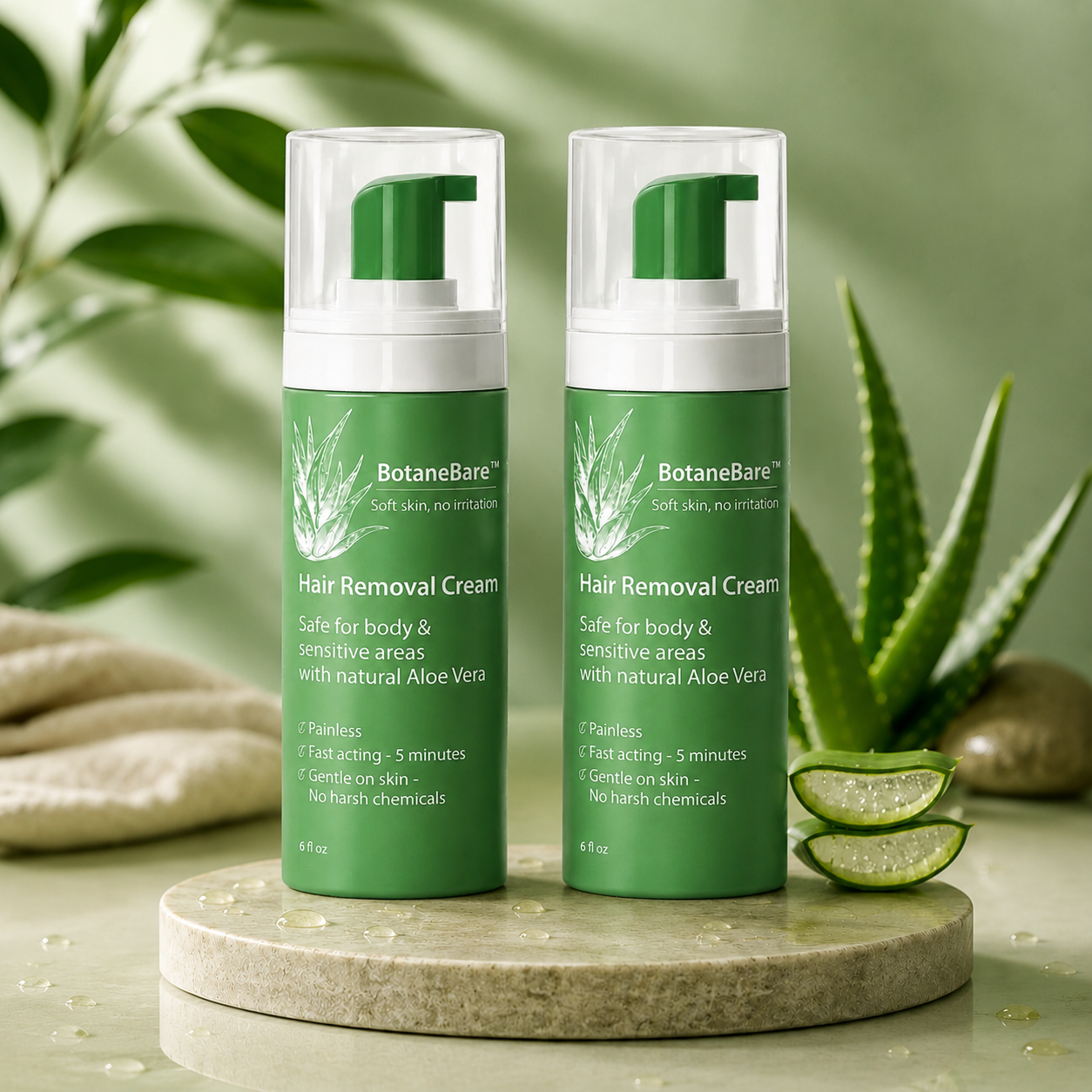 BotaneBare™ Hair Removal Cream | Reduces shaving irritation, bumps and ingrown hairs by up to 95%.