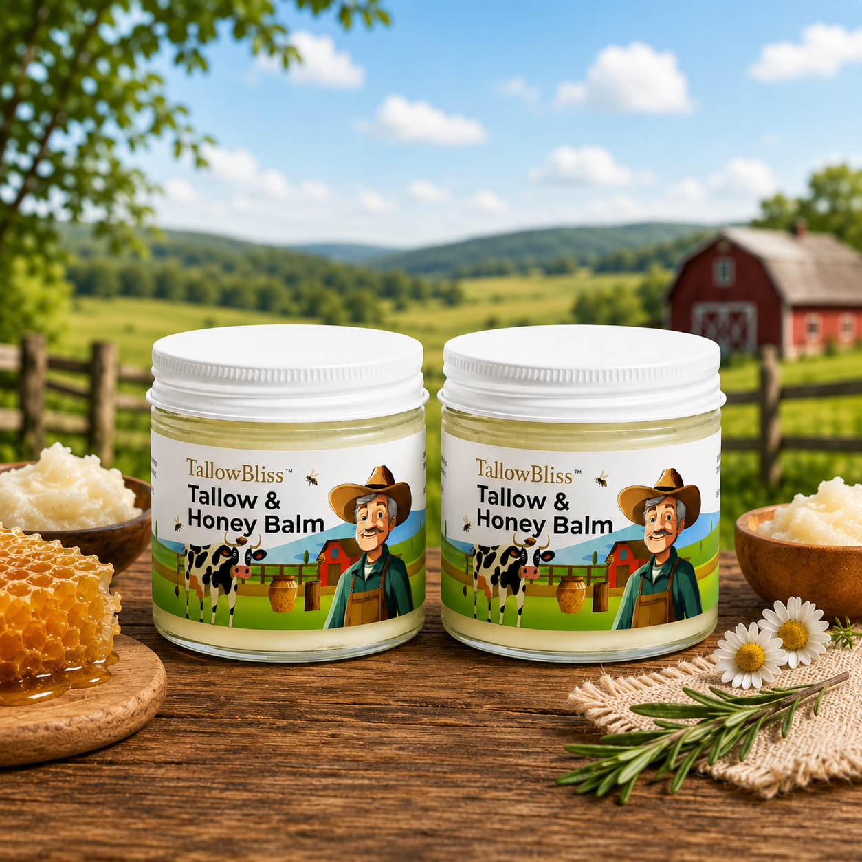 TallowBliss™ Tallow & Honey Balm – 2 oz