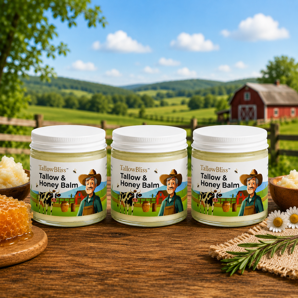 TallowBliss™ Tallow & Honey Balm – 2 oz