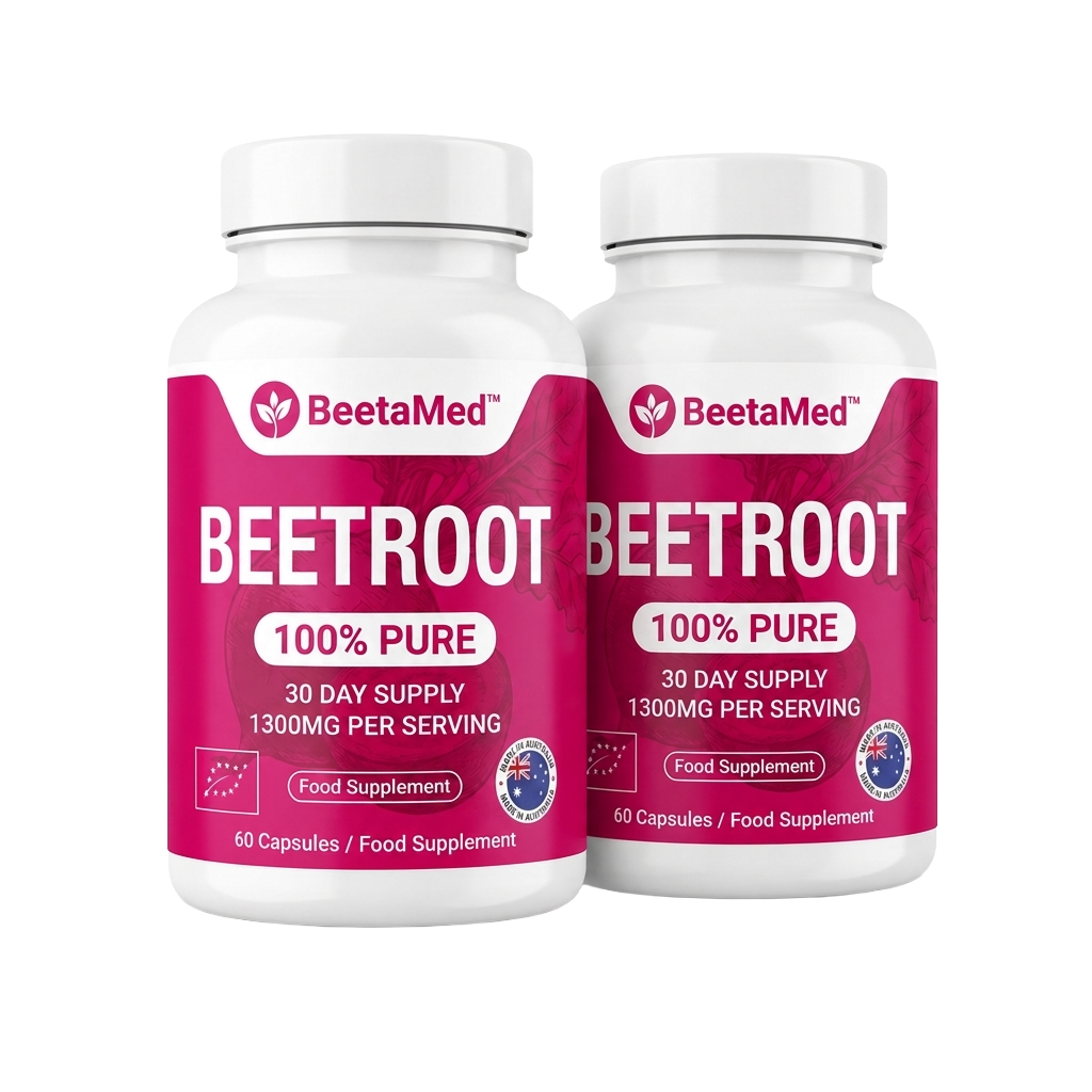 BeetaMed™ Beetroot Capsules | Daily Circulation, Energy & Joint Support Supplement