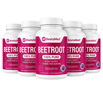 BeetaMed™ Beetroot Capsules | Daily Circulation, Energy & Joint Support Supplement